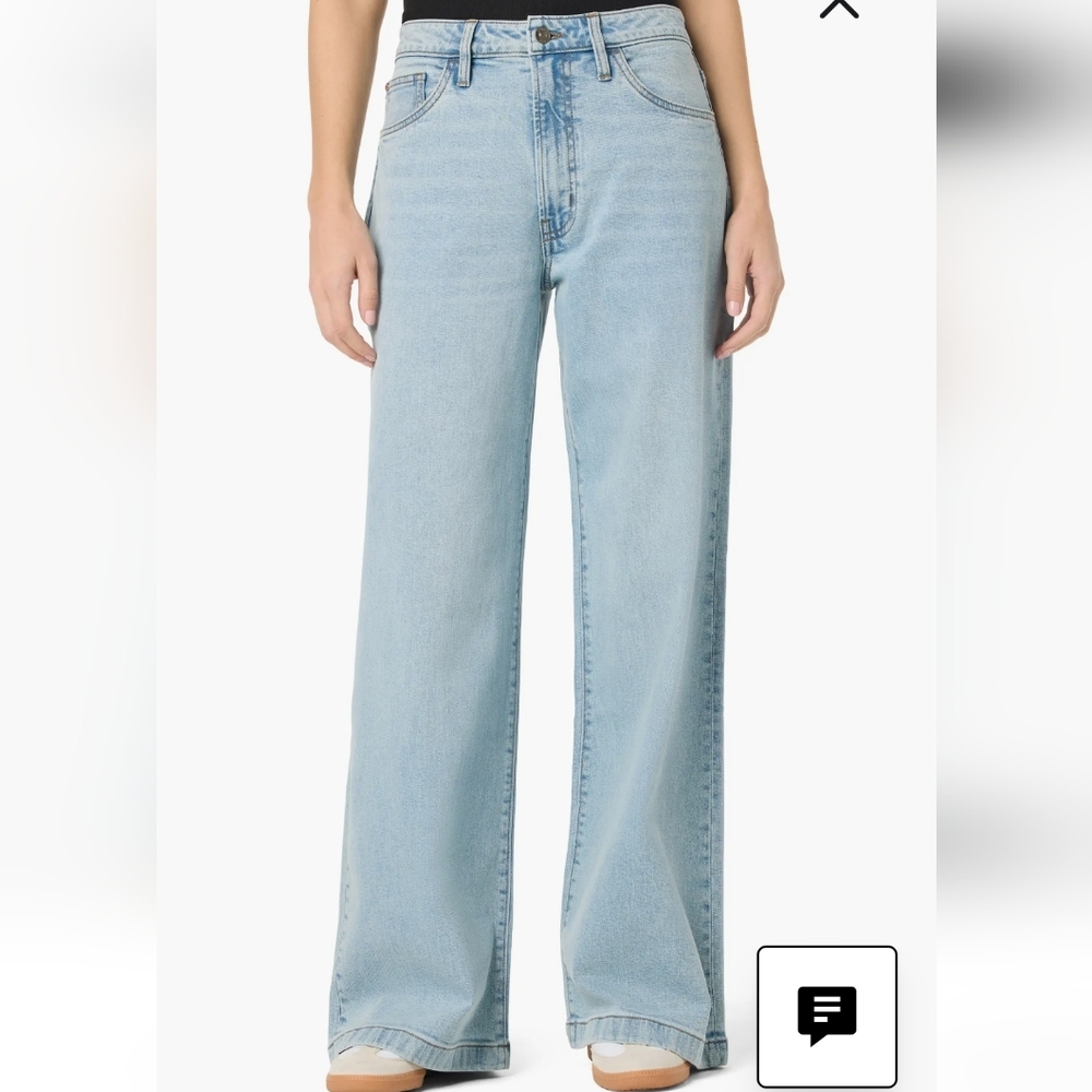 Hudson Jolene Wide Leg Jean In Whip Smart 32" Inseam